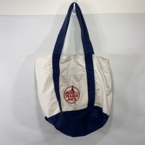 Vintage Trader Joe's Shopping Canvas Tote Bag EUC - Picture 2 of 5